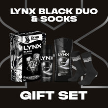 Load image into Gallery viewer, Lynx Black Duo Gift Set - Body Spray &amp; Bodywash Daily Freshness Grooming Kit