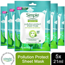 Load image into Gallery viewer, 5x of Simple Kind to Skin Moisturising &amp; Hydrating Sheet Mask with NaturalFibers