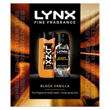 Load image into Gallery viewer, LYNX Fine Fragrance Black Vanilla Gift Set 2 piece, Choose your pack 1,2,3 or 4