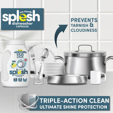 Load image into Gallery viewer, Splesh Culina XL Kitchen Towel 3 Ply 12 Rolls with 3in1 Dishwasher Tablets 150W