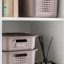 Load image into Gallery viewer, SmartStore Basket Recycled 15 StorageBox 10L w/ Plastic Lid, Charcoal/Anthracite