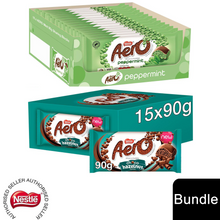 Load image into Gallery viewer, Nestle Sharing Bars, Aero Peppermint 15x90g &amp; Aero Hazelnut 15x90g