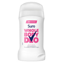 Load image into Gallery viewer, Sure Wild Rose Whole Body 48H Odour Control Deodorant Stick 50ml, 6 pack