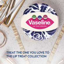 Load image into Gallery viewer, Vaseline Lip Treat Collection Gift Set Tin with Rosy Aloe Original Balm Trio