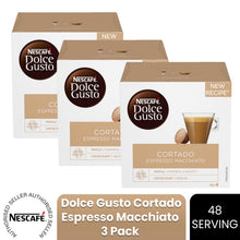 Load image into Gallery viewer, Nescafe Dolce Gusto Coffee Pods Caps Box of 16 Cortado Espresso Macchiato