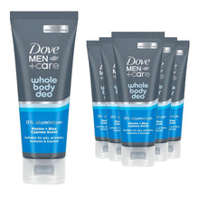 Load image into Gallery viewer, Dove Men+Care Whole Body Deodorant Cream Marine &amp; Blue Cypress 75ml, 6 pack
