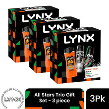 Load image into Gallery viewer, LYNX All Stars Trio Gift Set 3 piece, Choose Your Pack Size 1,2,3 or 4