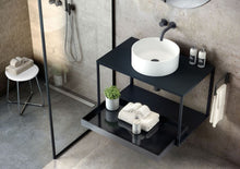 Load image into Gallery viewer, COSMIC Architect Stool | White | Circular Stainless Steel Design