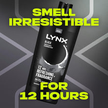 Load image into Gallery viewer, Lynx Black Shower Gel with Frozen Pear &amp; Cedarwood HD Fragrance 700ml, 6 Pack