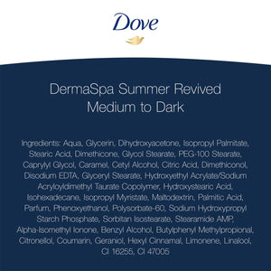 3pk of 200ml Dove DermaSpa Summer Revived Face Cream with Cell Moisturisers