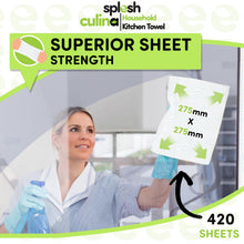 Load image into Gallery viewer, Splesh Culina XL Kitchen Towel 3 Ply 6 Rolls with 3in1 Dishwasher Tablets 150W