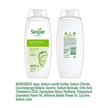 Load image into Gallery viewer, Simple Kind to Skin Refreshing Shower Gel 450ml, 6 Pack