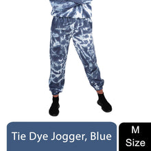 Load image into Gallery viewer, Wellworth Womens Blue Tie Dye Joggers Size M Soft Casual Loungewear Bottoms