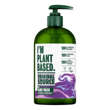 Load image into Gallery viewer, Original Source Hand Wash I'm Plant Based Lavender and Rosemary 335ml, 6 Pack
