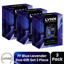 Load image into Gallery viewer, LYNX Fine Fragrance Blue Lavender Gift Set 2 piece, Choose Your Pack Size 1,2,3 or 4