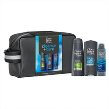Load image into Gallery viewer, Dove Men+Care Gift Set Cleanse+Care Washbag, Bodywash, Deodorant &amp; Shampoo