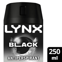Load image into Gallery viewer, Lynx XXL Black 72H Sweat Protection Anti-Perspirant Deodorant, 6x250ml