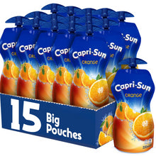 Load image into Gallery viewer, Capri Sun Kids Orange Juice Drink, Healthy Fruit Beverage with Vit C- 15x330ml