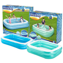 Load image into Gallery viewer, Bestway Inflatable Family Rectangular Pool with Repair Patch, 6'7"x20”or8'7"x20”