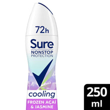 Load image into Gallery viewer, Sure Women Nonstop Protection Antiperspirant Deo Frozen Acai &amp; Jasmine 250ml,6PK
