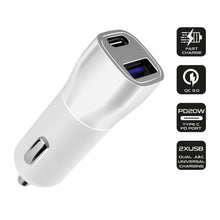Load image into Gallery viewer, FX Mains Charger Dual USB, USB-A PD20W + USB-A QC3.0 Fast Charger - White