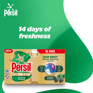 Persil XL Ultimate Washing Capsules Active Clean Stain Removal 38 Washes, 3 Pack
