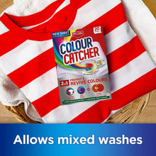 Load image into Gallery viewer, Dylon Colour Catcher 2in1 Protect &amp; Revive Laundry Washes, 20 Sheets