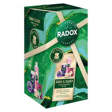 Load image into Gallery viewer, Radox Soak &amp; Sleep ShowerGel, BathSoak &amp; BathBomb Gift Set for Her w/ Wax Burner