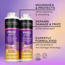 Load image into Gallery viewer, John Frieda Frizz Ease Brazilian Sleek Shampoo &amp; Conditioner 500ml with Keratin