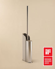 Load image into Gallery viewer, COSMIC Flat Silicone Loo Brush, Flexible Design, Dual-Mount, Chrome Holder
