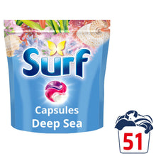 Load image into Gallery viewer, Surf 3 in 1 Laundry Washing Detergent Capsules Deep Sea, 153 Washes