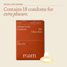 Load image into Gallery viewer, Roam Ultra-Thin Condoms for Safer Sex &amp; Contraception - Slim Fit, 54 Pack