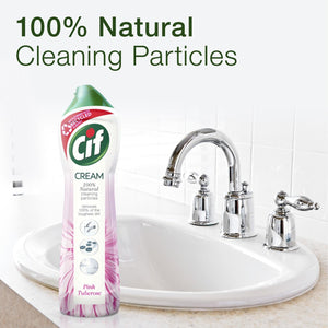 6pk Cif 100% Natural Cleaning Particles Pink Tuberose Creams, 500ml