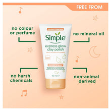 Load image into Gallery viewer, Simple Face Wash-Moisturising, Refreshing, Clear Pore Scrub or Glow 150ml, 6Pack