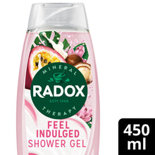 Load image into Gallery viewer, 6x Radox Mineral Therapy Feel Indulged Shower Cream Passion Fruit &amp; Shea, 450ml