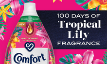 Load image into Gallery viewer, Comfort Tropical Lily Fabric Conditioner 58 washes, 3 Pack of 870ml