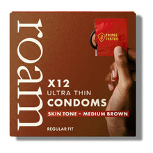 Load image into Gallery viewer, Roam Medium Brown Condom Regular for Safer Sex &amp; Contraception, 36 Pack