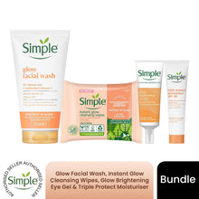 Load image into Gallery viewer, Simple Protect N Glow Brightening Skincare Bundle 4 Products