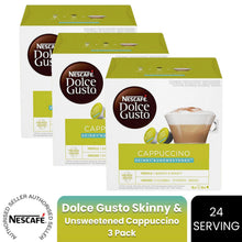 Load image into Gallery viewer, Nescafe Dolce Gusto Coffee Pods 3x Boxes / 24 Caps Skinny Cappuccino