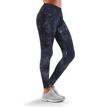 Load image into Gallery viewer, Women's Leggings High Waist Tye Dye Stretchable Comfy Sportswear, Grey - Size 10