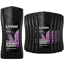 Load image into Gallery viewer, Lynx Excite 12-H Refreshing Fragrance Shower Gel Body Wash for Men, 12x225ml