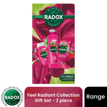 Load image into Gallery viewer, RADOX Feel Radiant Collection Gift Set 3 piece, Choose your pack 1,2,3 or 4
