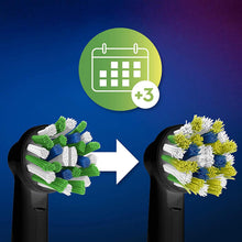 Load image into Gallery viewer, Oral-B Cross Action Black Clean Maximiser Replacement Toothbrush Head, Pack of 4