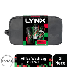 Load image into Gallery viewer, LYNX Africa Washbag Gift Set 3 piece, Choose your pack 1,2,3 or 4