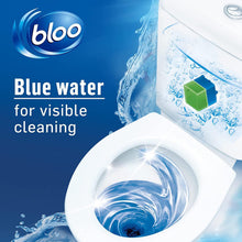 Load image into Gallery viewer, Bloo Toilet Rim Blocks Limescale 2in1 Foam &amp; Original Blue Clean+Fresh 7 Pk