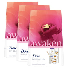 Load image into Gallery viewer, Dove Awaken Gift Collection 3 Pieces Gift Set for Her with Reed Diffuser