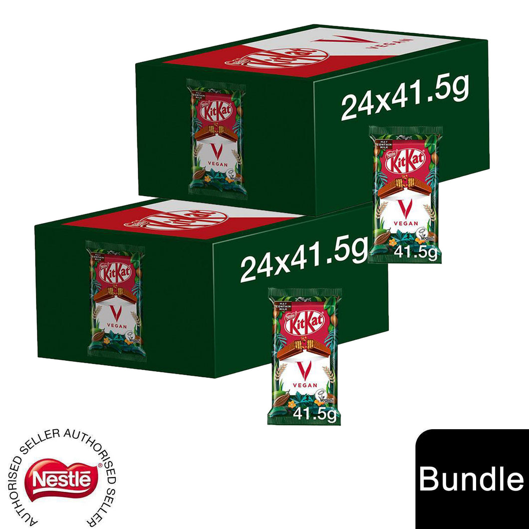 Nestle Chocolate Bar, KitKat Vegan 24x41.5g (2 Pack)