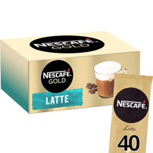 Load image into Gallery viewer, Nescafe Gold Instant Coffee Sachets 40 Latte Low Sugar, 3 Pack