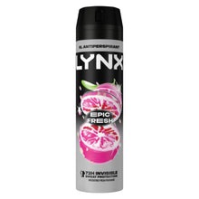 Load image into Gallery viewer, Lynx Anti-Perspirant Epic Fresh 72H Sweat &amp; Odour Protection Deodorant, 6x200ml