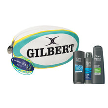 Load image into Gallery viewer, Dove Men+Care x Gilbert Rugby Washbag Gift Set 3 piece, Choose pack 1,2,3 or 4